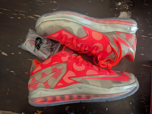 Nike lebron red gray low - nike,
